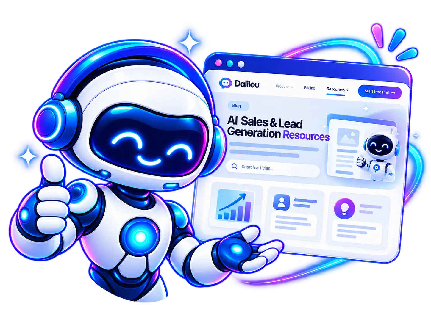 Dalilou presenting AI sales and lead generation resources