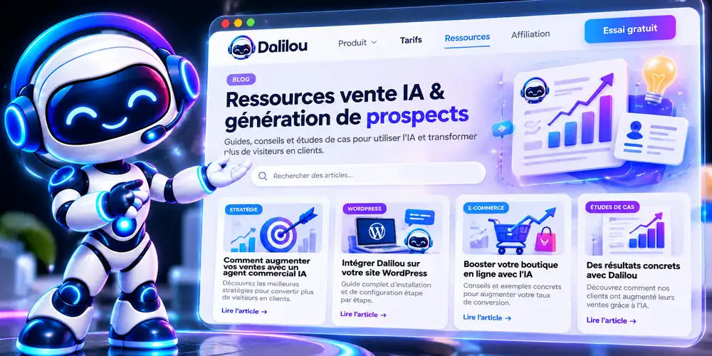 Dalilou présentant les ressources sur la vente IA et la génération de prospects