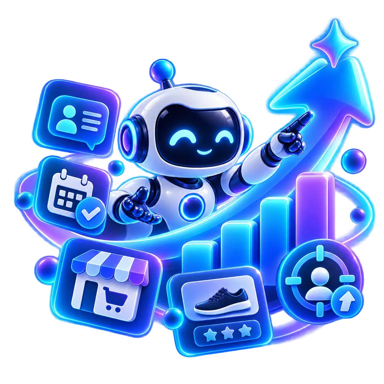 Dalilou AI Sales, E-commerce and Booking features