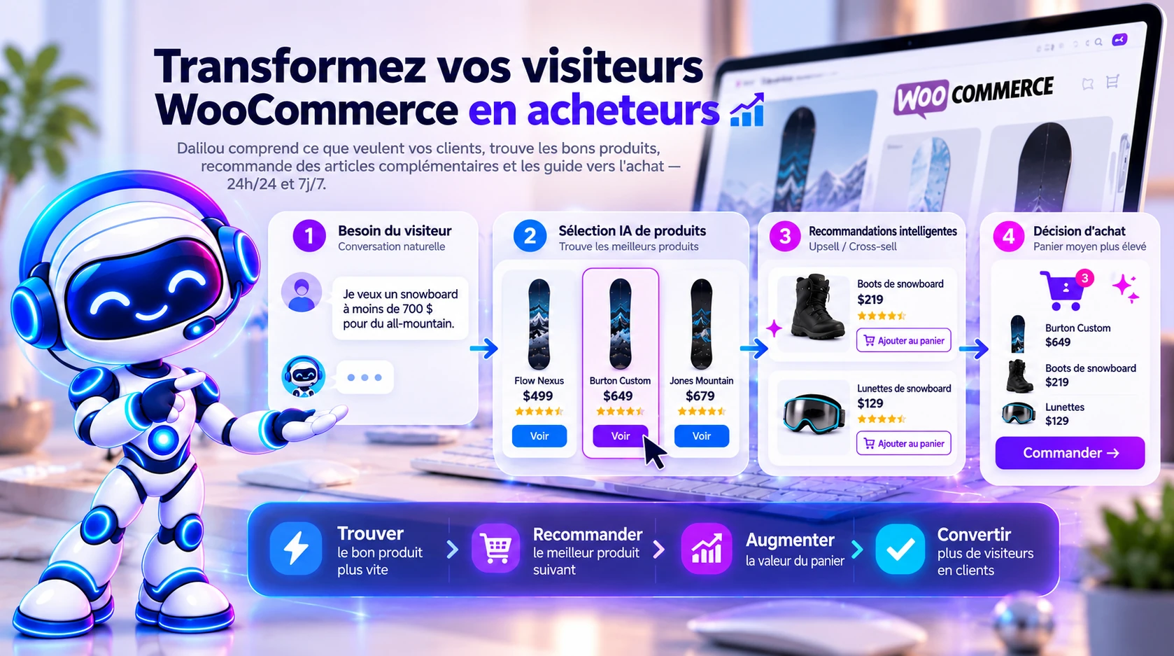 Dalilou AI Agent e-commerce helping shoppers discover products