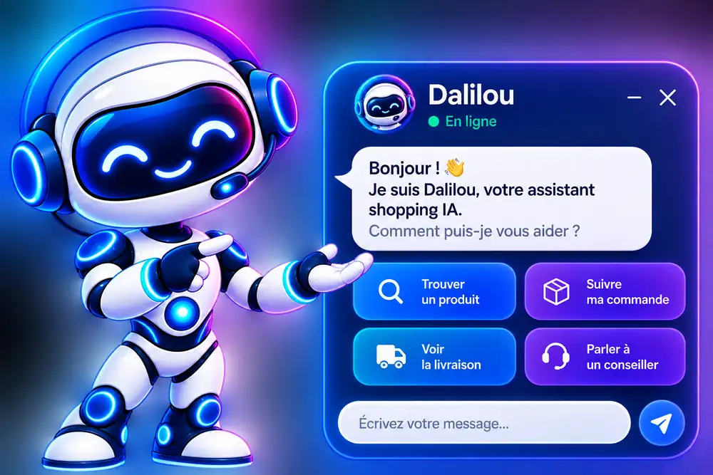 Dalilou Agent commercial IA qualifying website visitors